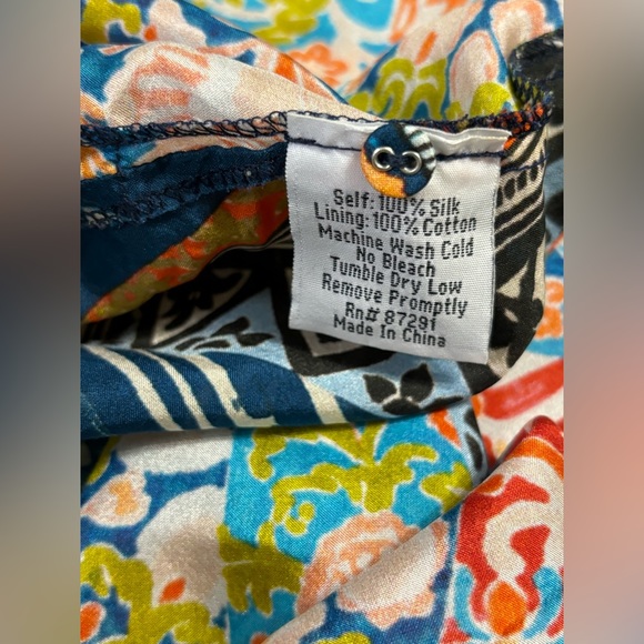 Johnny Was Silk Women’s Belted Dress XS Tunic Shift Boho Floral - Picture 5 of 10